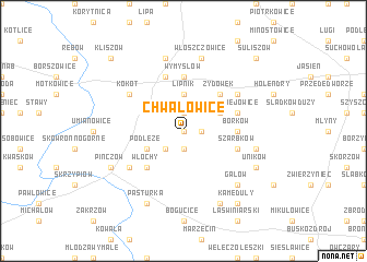 map of Chwałowice