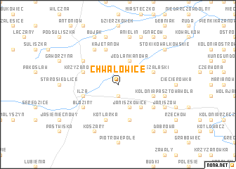 map of Chwałowice