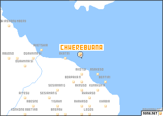 map of Chwerebuana