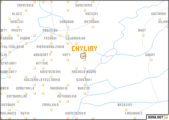 map of Chyliny