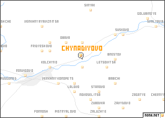 map of Chynadiyovo
