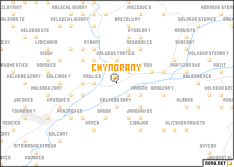 map of Chynorany