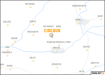 map of Ciacova
