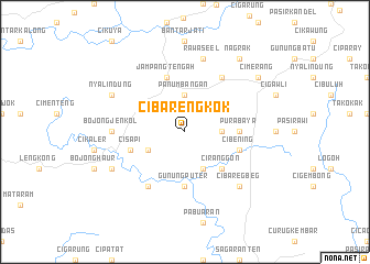 map of Cibarengkok