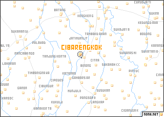 map of Cibarengkok