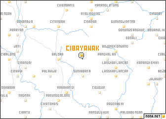 map of Cibayawak