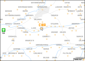 map of Ciba