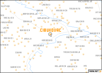 map of Čibukovac