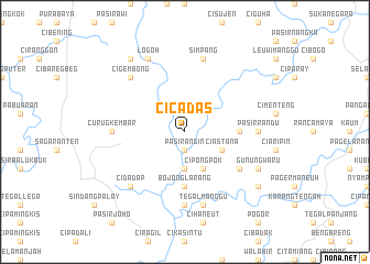 map of Cicadas