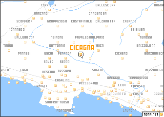 map of Cicagna