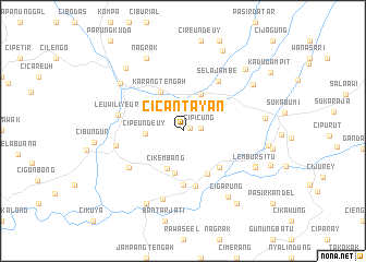 map of Cicantayan