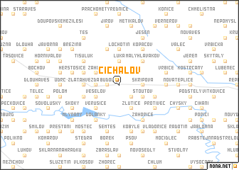 map of Čichalov