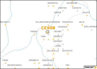 map of Cichina