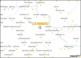 map of Cichoburz