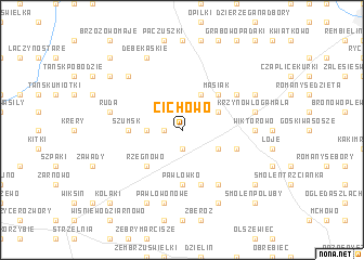 map of Cichowo