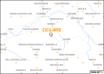 map of Ciciliano