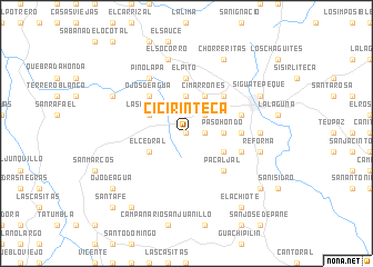 map of Cicirinteca