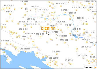 map of Cicrina