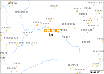 map of Cicurug