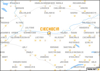 map of Ciechocin