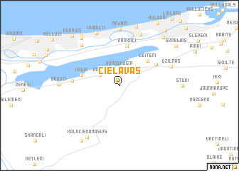 map of Cielavas