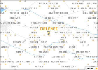 map of Cielemęc