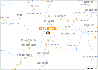 map of Cielo Azul