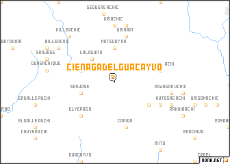 map of Ciénaga del Guacayvo