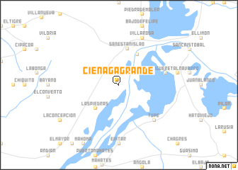 map of Ciénaga Grande