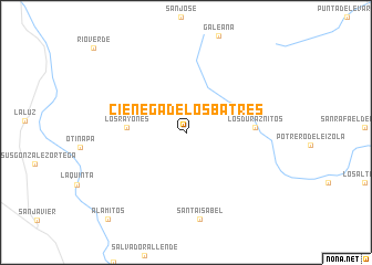 map of Ciénega de Los Batres