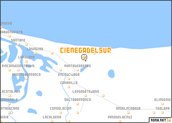 map of Ciénega del Sur