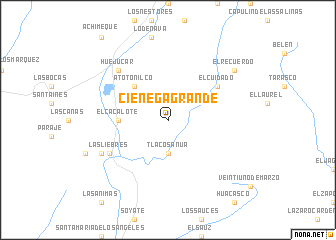 map of Ciénega Grande