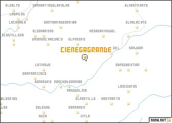 map of Ciénega Grande