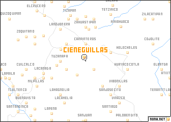 map of Cieneguillas