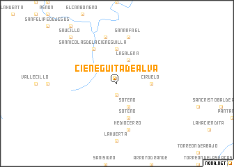 map of Cieneguita de Alva