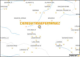map of Cieneguitas de Fernandez