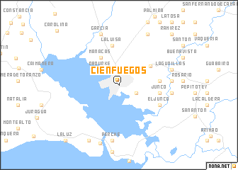 map of Cienfuegos