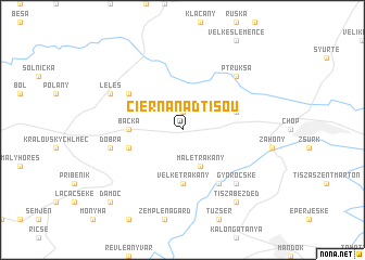 map of Čierna nad Tisou