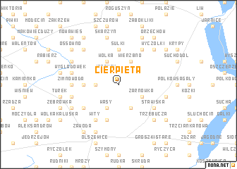 map of Cierpięta