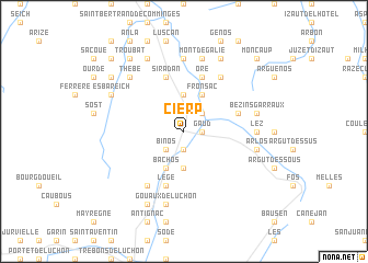map of Cierp