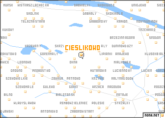 map of Cieślikowo