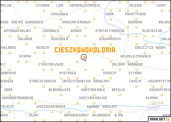 map of Cieszkowo Kolonia