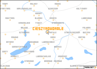 map of Cieszymowo Małe