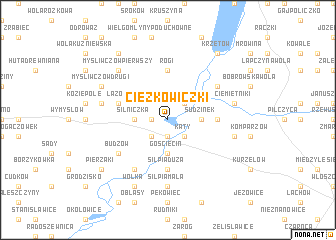 map of Ciężkowiczki