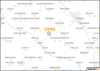 map of Cífer