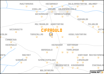 map of Cifradůlő