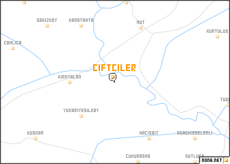 map of Çiftçiler