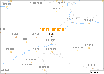 map of Çiftlikdüzü