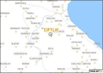 map of Çiftlik