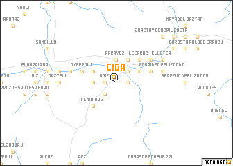map of Ciga